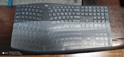Clear Silicone Keyboard Protector Cover Guard for Logitech ERGO K860 keyboard