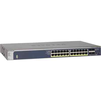 Netgear ProSAFE GSM7224P 24-Port Layer 2+ Gigabit PoE+ Managed Switch mit Rack