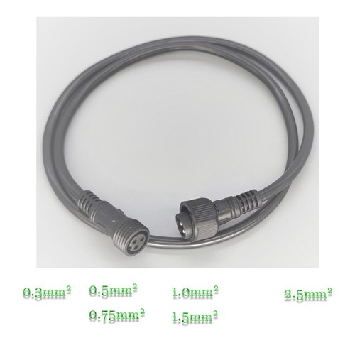 3 PIN IP67 OUTDOOR WATERPROOF ELECTRICAL CABLE WIRE CONNECTOR PLUG SOCKET POWER - Picture 3 of 4