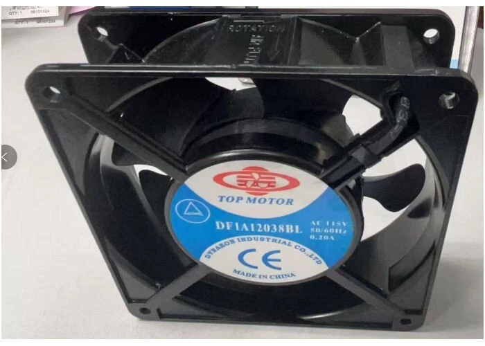 Top Motor DF1A12038BLG 120mm x 120mm x 38mm AC 115V Fan  - No Wire - Image 2 of 3