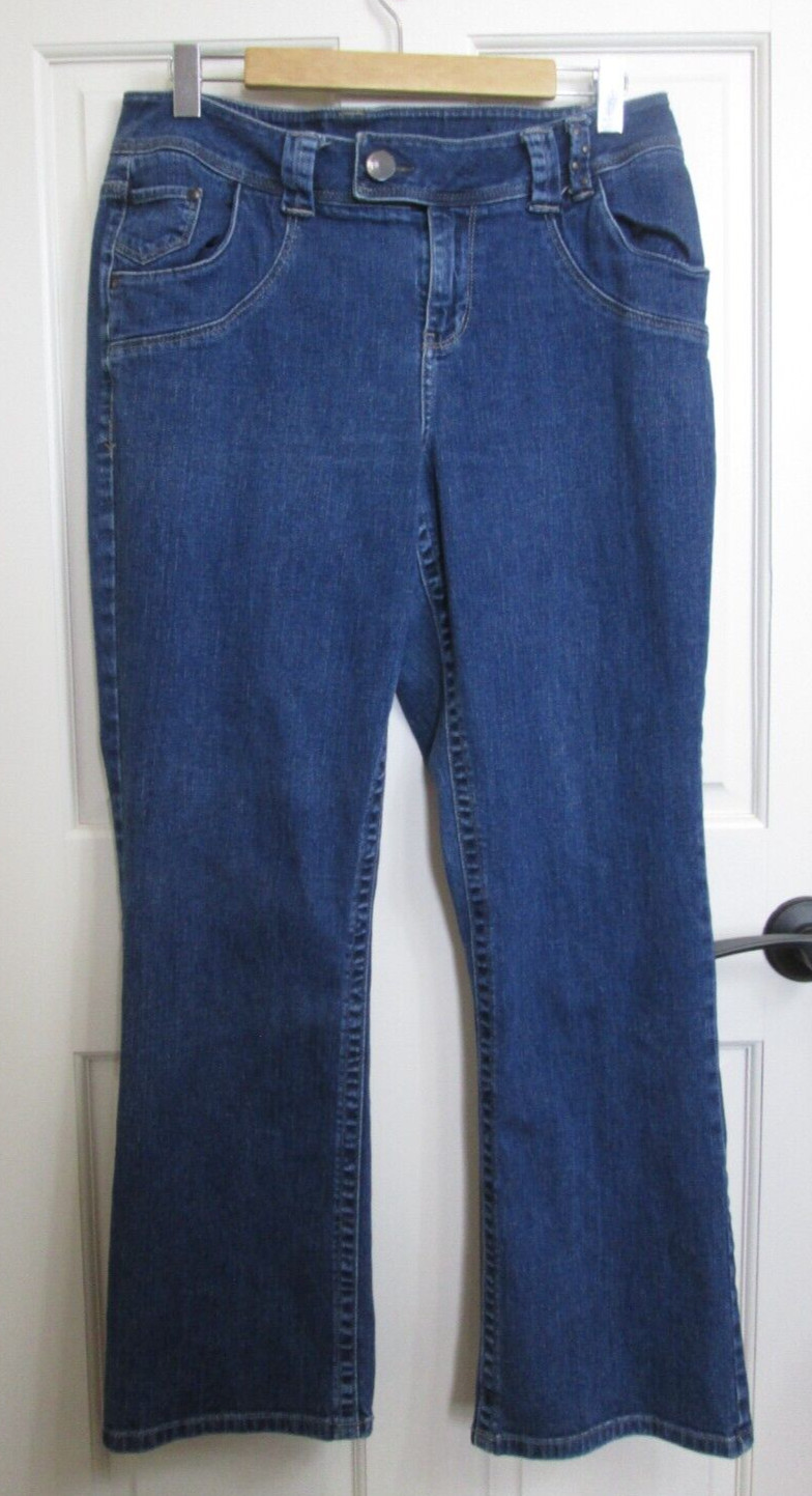 Lane Bryant Bootcut Jeans Womens Size 16 33x29 Distressed Stretch