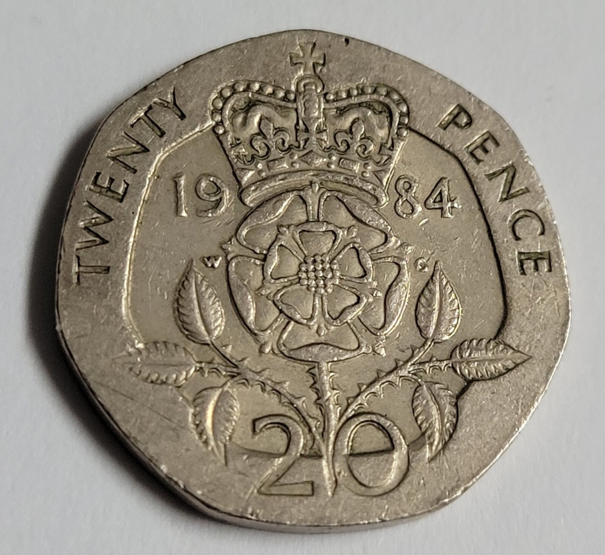 1984 UK England Queen Elizabeth II 20 Pence Coin | eBay