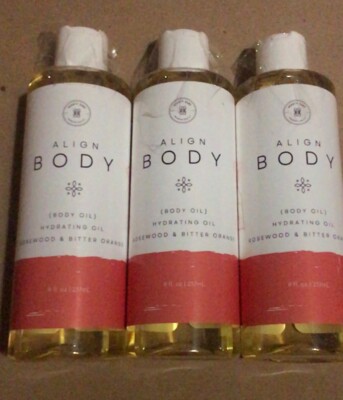 3x Align Body Hydrate Oil Rosewood Bitter Orange 8 Fl Oz  