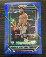 2023 Panini Prizm WWE Cruz Del Toro FOTL Blue Shimmer 3/11