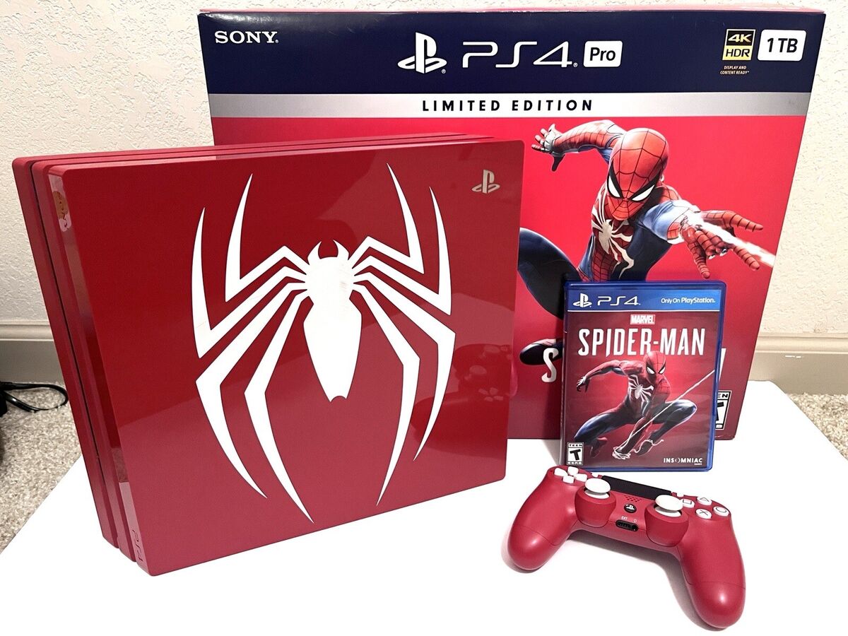 Open Box: PlayStation 4 Pro 1TB Limited Edition - Marvel's Spider