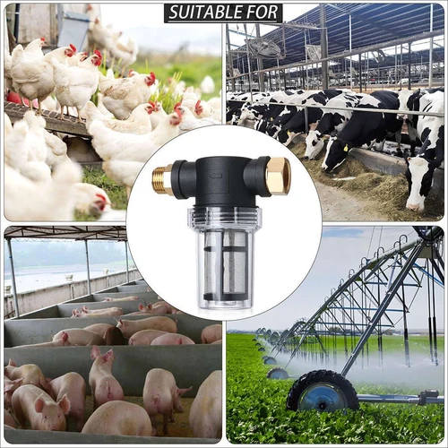 Filtro de entrada de manguera de jardín lavadora a presión de agua en línea lavadora de sedimentos - Imagen 4 de 13