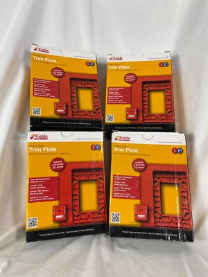 Lot of 4    Kidde genesis Series Red Trim Plate for EG1 Single Gang