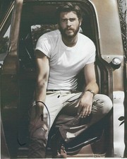 LIAM HEMSWORTH SIGNED AUTHENTIC 'THE HUNGER GAMES' 8X10 PHOTO 3 COA HOT ACTOR 