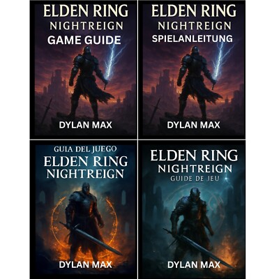 ELDEN RING NIGHTREIGN GAME GUIDE Paperback English German Spanish etc. JAPAN NEW