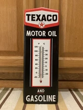 Texaco Thermometer Gasoline Motor Oil Advertising Vintage Style Wall Decor Star