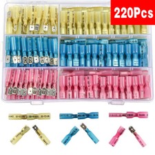 220PCS Heat Shrink Spade Male Female Electrical Wire Terminals Connectors Kit