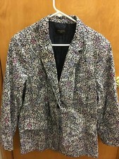 Talbots Jacket Woman Size 11/13 Dry Clean Only 100% Cotton A005
