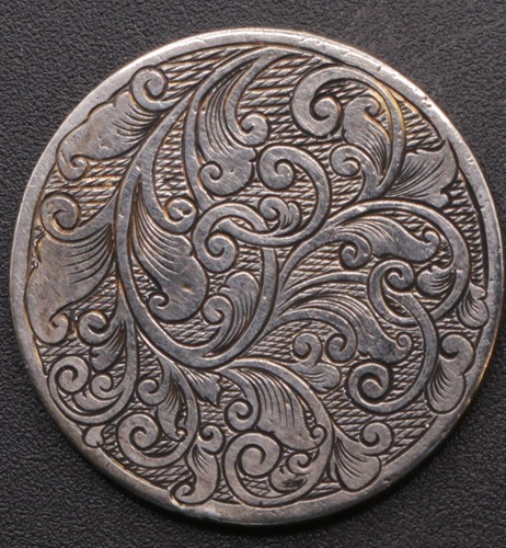 1902 Liberty V - Hand Carved Scroll Work Design - Ornate Engraved Coin Art - Picture 3 of 6