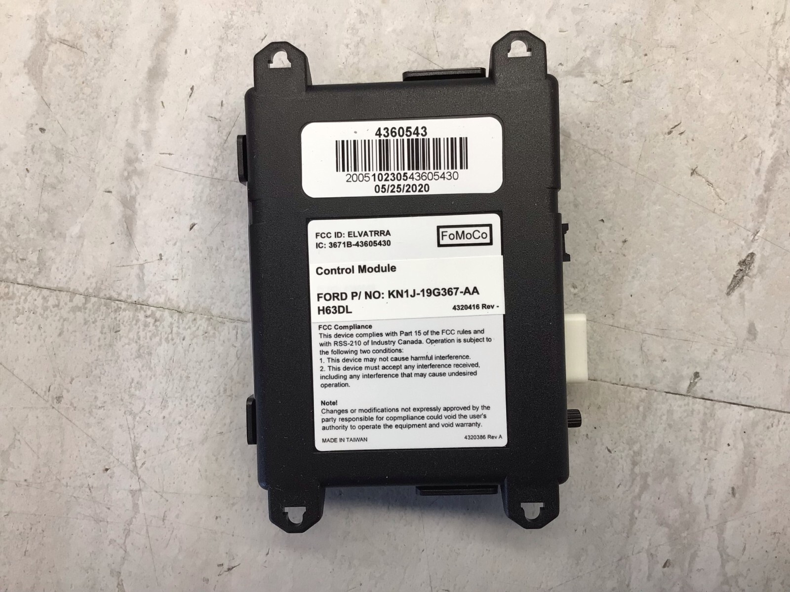 Ford Lincoln OEM AntiTheft Remote Control Module KN1Z19G367A eBay
