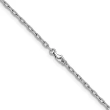 950 Platinum Polished 3.3mm Solid Cable Chain Bracelet 8"- 10.87gram Mother Gift