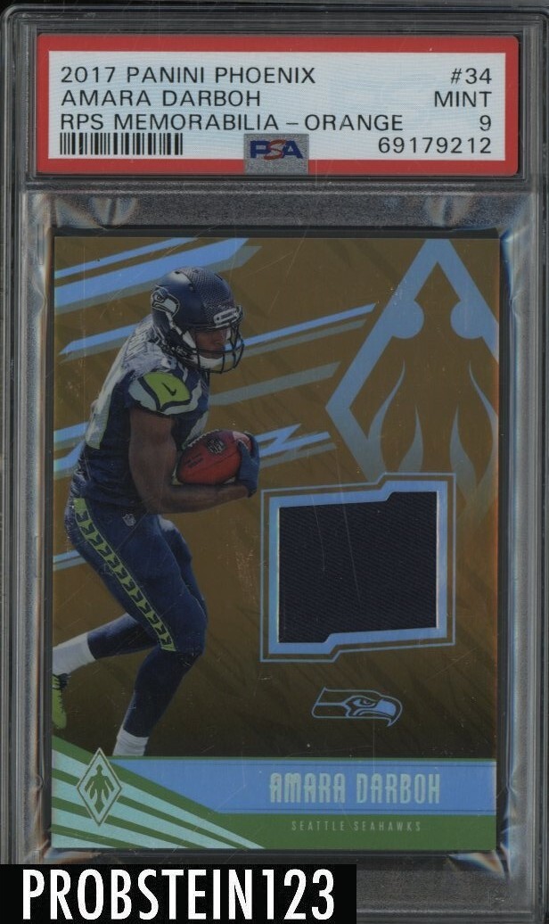 Amara Darboh Panini Phoenix Rps Memorabilia #34 Orange