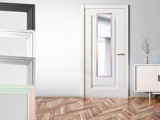 Schmaler Hängespiegel für Tür & Wand zum aufhängen Garderobenspiegel im Flur