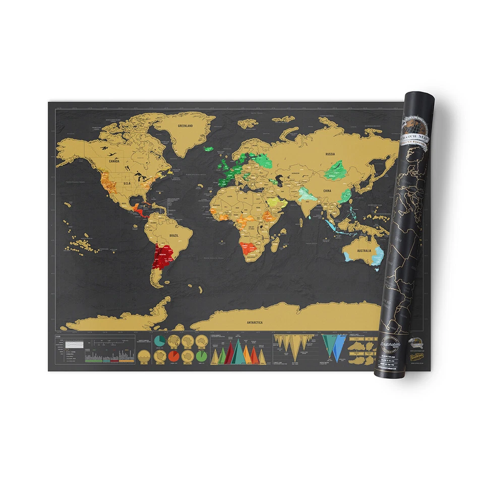 Luckies - Scratch Map Rubbelkarte - DELUXE EDITION - Bild 4 von 4