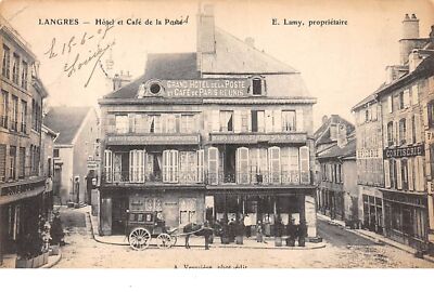 52 . Nr.205595. langres.hotel und café der post