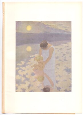 1897 Lithograph Felix Vallotton ''Reflets'' Reflexionen The Studio