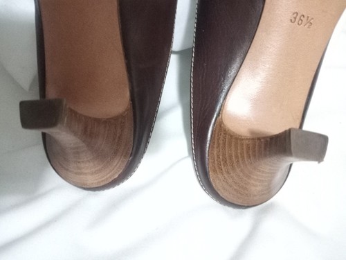 FRATELLI ROSSETTI WOMEN'S POINTED SLIP - ON PUMPS DARK BROWN SIZE 6 - Picture 14 of 17