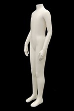 Child Toddler Kids Matte White Headless Fiberglass Mannequin with Base - 12T