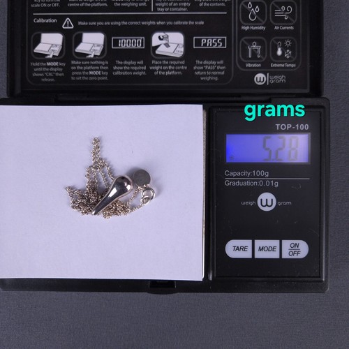 Robert Lee Morris Träne Tropfen Halskette Ohrring Set Sterling Silber 925 Hänger RLM - Bild 11 von 15