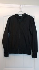 Nike Hooded Windbreaker Jacket Youth Medium Full Zip Black Very Good Condition