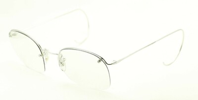 ALGHA (SAVILE ROW) Rimway Rhodium 52x18mm Brille Brillengestell RX Optical Eyeglasses