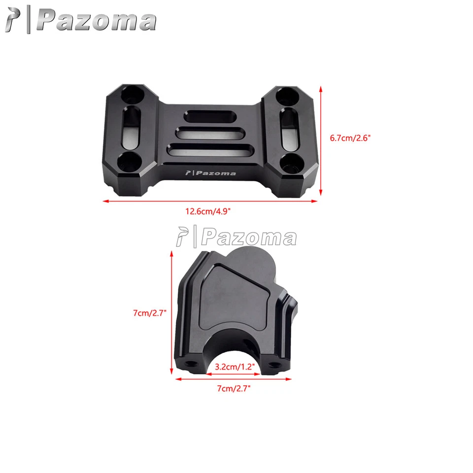 Elevadores de manillar retroceso con kit de abrazaderas de montaje para Harley Pan America 1250 21+ Foto 2 de 4