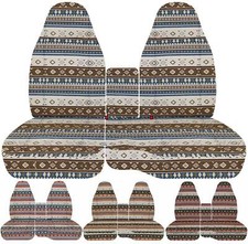 Fits 1991-2012 Ford Ranger 6040 Highback With Console Aztec Boho Seat Covers
