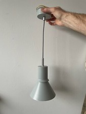 Anglepoise Type 80 grey metal ceiling pendant lamp light shade