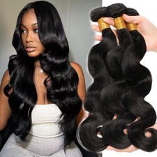 Hair Weft Body Wave 3 Bundles Human Hair Extensions Brazilian Virgin Hair Weaves