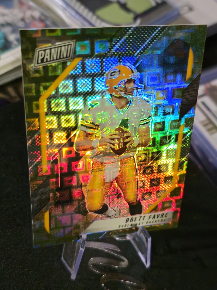 2021 Panini National VIP Gold Pack Pandora Prizm #5 Brett Favre #12/25 Packers🔥 - Image 4 of 4