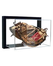 Framed Acrylic Wall Mount Baseball Glove Mitt Display UV Protecting Secure Mount