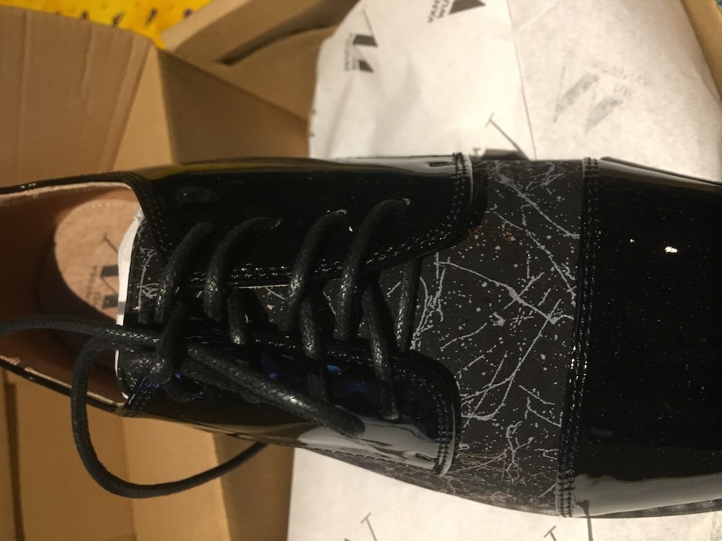 Derbies Vanessa Wu été 2017 - Modèle RL1250NR Noir Simili Cuir - Neuves étiquetées