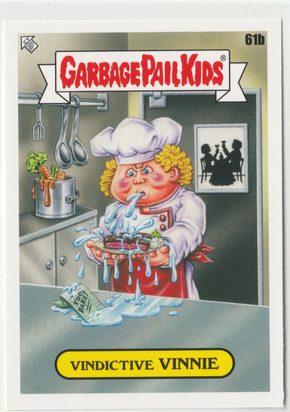 Vindictive Vinnie 61b Garbage Pail Kids GPK 2021 Food Fight Series Card