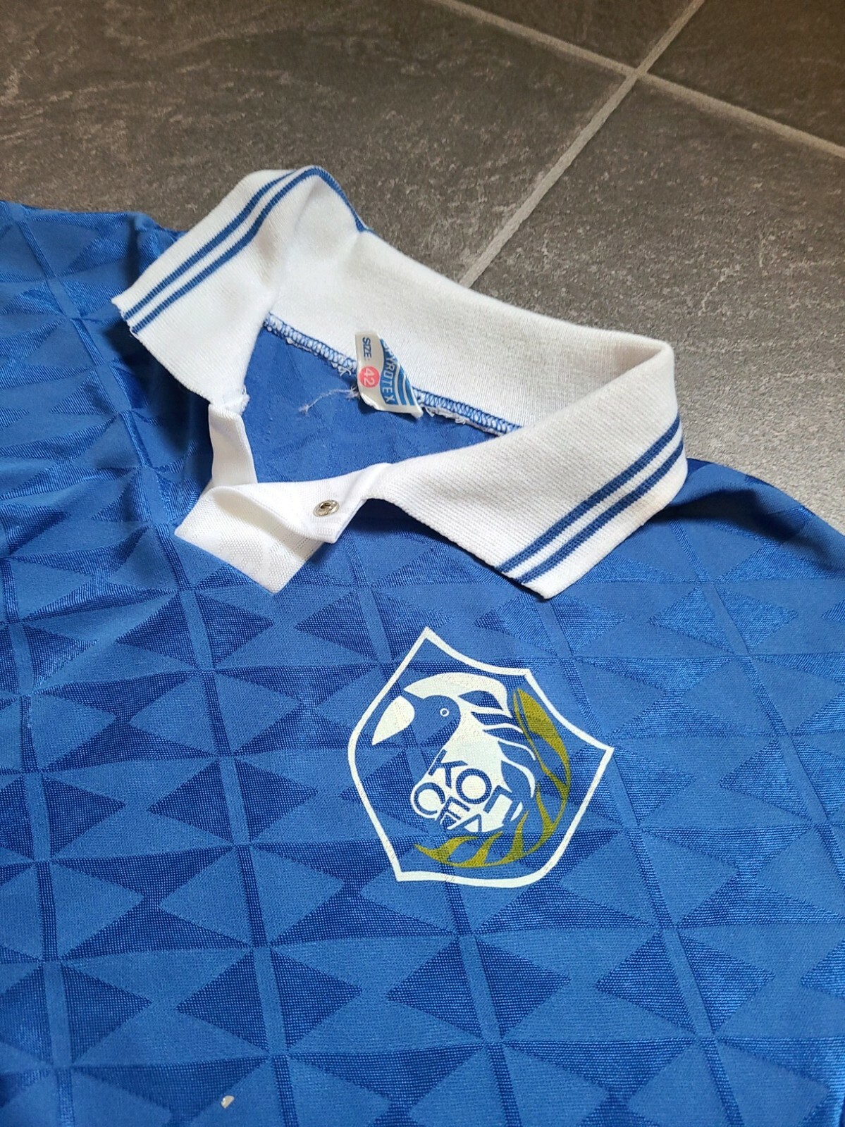 VTG 80'S CYPRUS FOOTBALL SPYROTEX JERSEY MEN'S SZ 42 NATIONAL TEAM? eBay