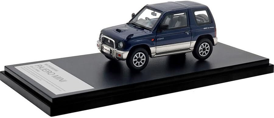 Hi Story 1/43 MITSUBISHI PAJERO MINI VR-II (1994) Blue Silver