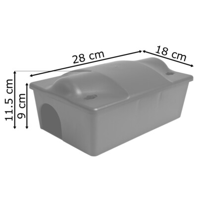 2x Köderstation Mäusefalle Mäusebox Köderbox Rattenbox - Foto 2