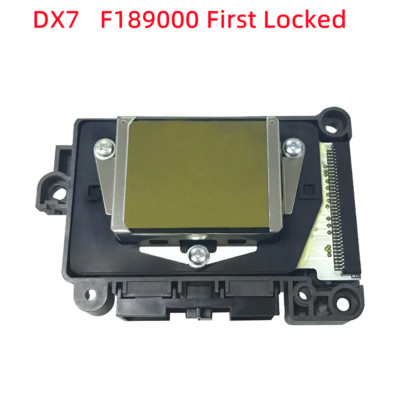 New Authentic DX7 Printhead F189000, Golden Face Design, First Time Locked