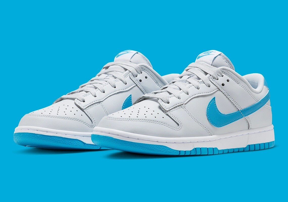 low top light blue dunks