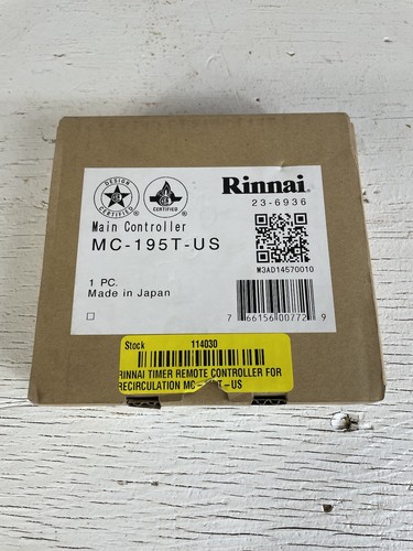 rinnai recirculation timer controller