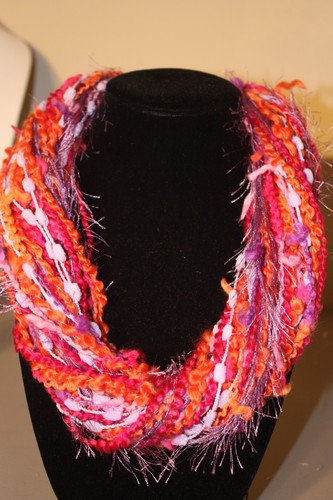 Yarn Necklace Scarf Lightweight Women Accessory Magnetic Clasp - Picture 45 of 85