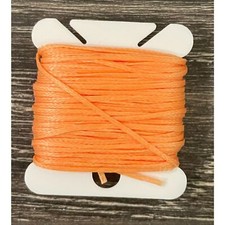 0.8 mm Flat Waxed Thread 32.8 ft   Orange DIY Macrame Bracelet Sewing