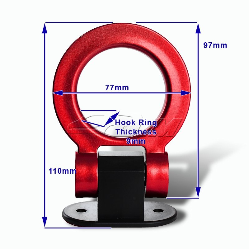 Honda Accord Accessories Red Car Ring Track Racing Style Tow Hook Look Decoration Accessories Universal E Tow Rings For Cars - Foto 5