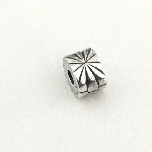 Pandora 925 ALE Sterling Silver Retired Sunburst Star Clip Charm