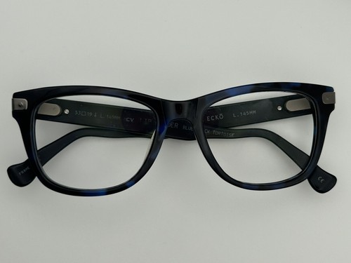 Marc Echo Eyeglasses - Frames Only - Black Blue Tortoise 53-19-145 Full Rim - Picture 8 of 8