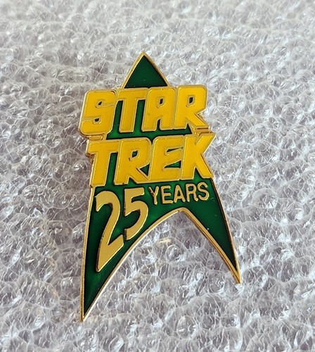 ⭐️ STAR TREK~ 25 ANIVERSARIO 💚 PIN LOGOTIPO COMANDO ESMALTE VERDE ~ ¡ENVÍO GRATUITO! - Imagen 5 de 8