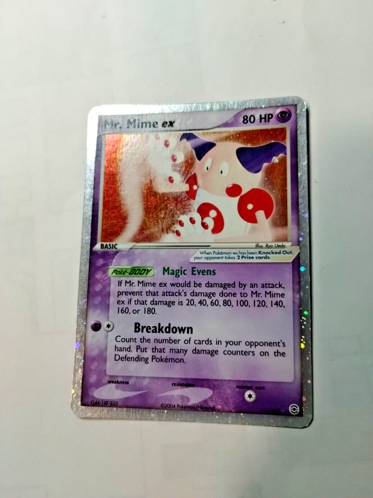 Pokemon Mr. Mime ex 111/112 Firered & Leafgreen Holo Ultra Rare - Uncirculated